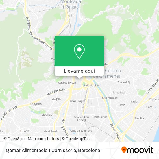 Mapa Qamar Alimentacio I Carnisseria