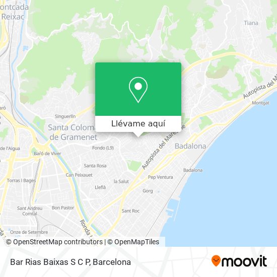 Mapa Bar Rias Baixas S C P