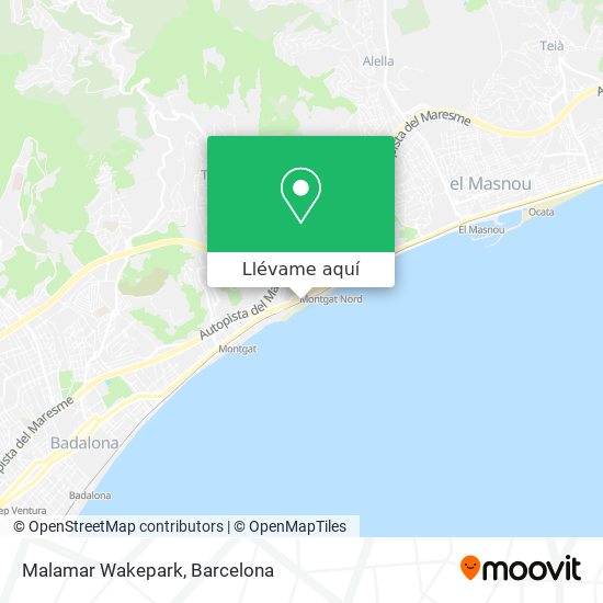 Mapa Malamar Wakepark