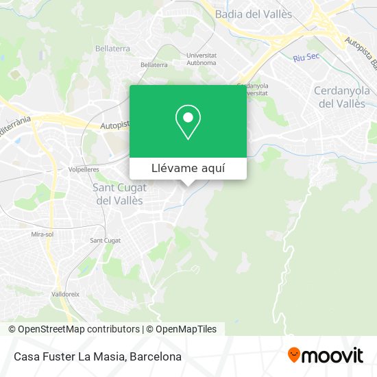 Mapa Casa Fuster La Masia