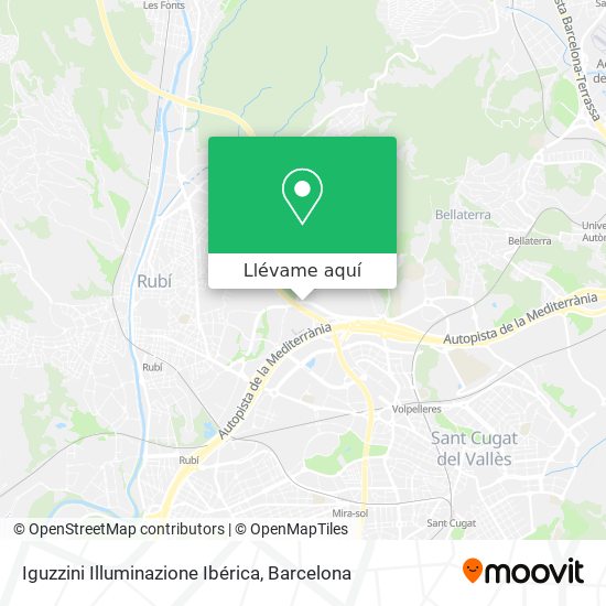 Mapa Iguzzini Illuminazione Ibérica