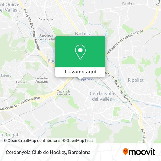 Mapa Cerdanyola Club de Hockey