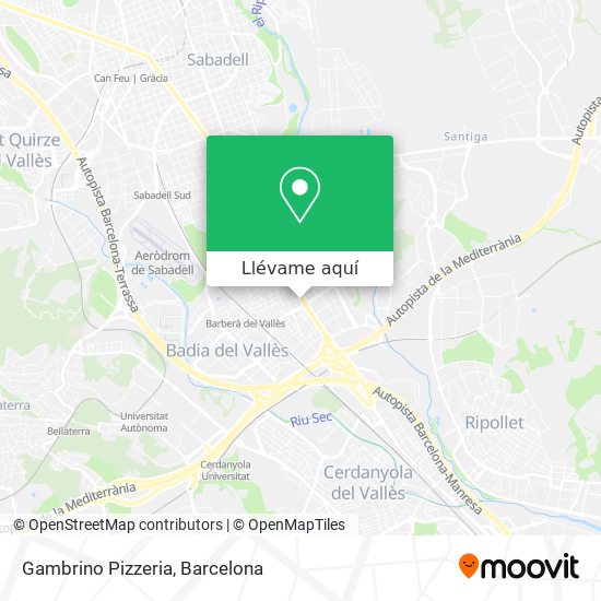 Mapa Gambrino Pizzeria