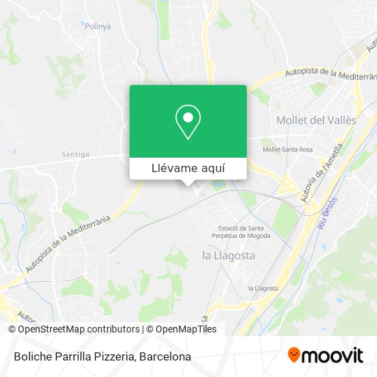 Mapa Boliche Parrilla Pizzeria