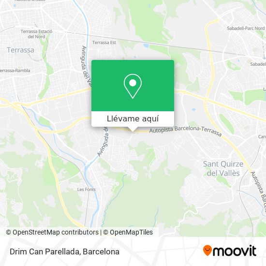 Mapa Drim Can Parellada