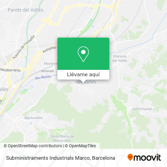 Mapa Subministraments Industrials Marco