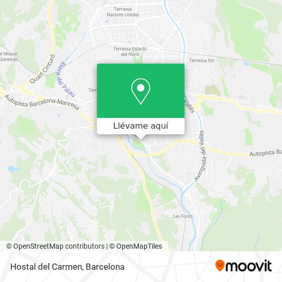 Mapa Hostal del Carmen