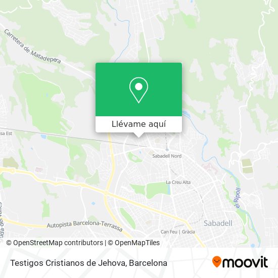 Mapa Testigos Cristianos de Jehova