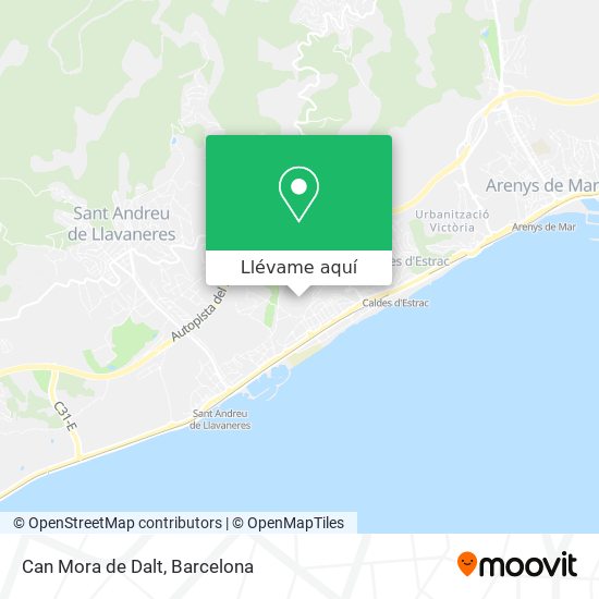 Mapa Can Mora de Dalt