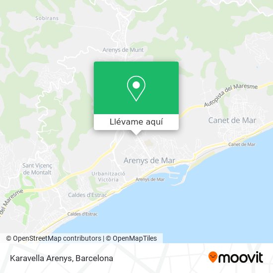 Mapa Karavella Arenys