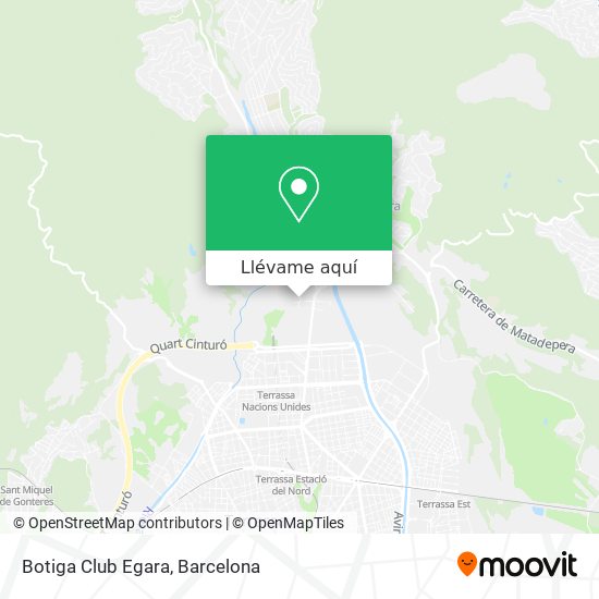 Mapa Botiga Club Egara