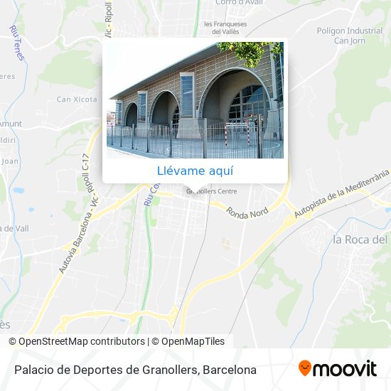 Mapa Palacio de Deportes de Granollers