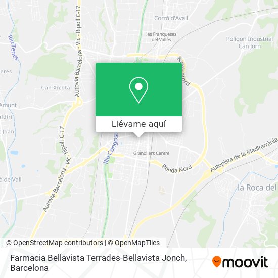 Mapa Farmacia Bellavista Terrades-Bellavista Jonch