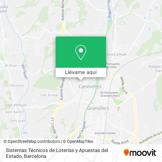 Mapa Sistemas Técnicos de Loterías y Apuestas del Estado
