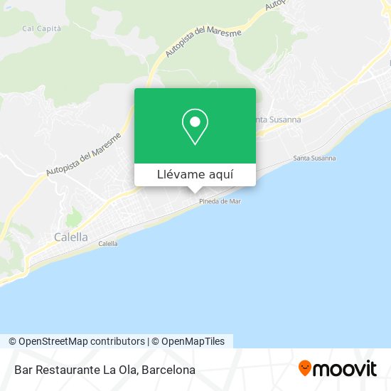 Mapa Bar Restaurante La Ola