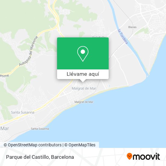 Mapa Parque del Castillo
