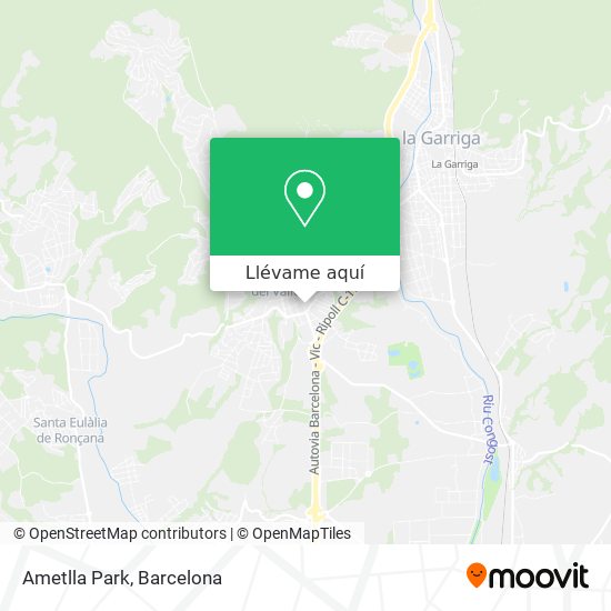 Mapa Ametlla Park
