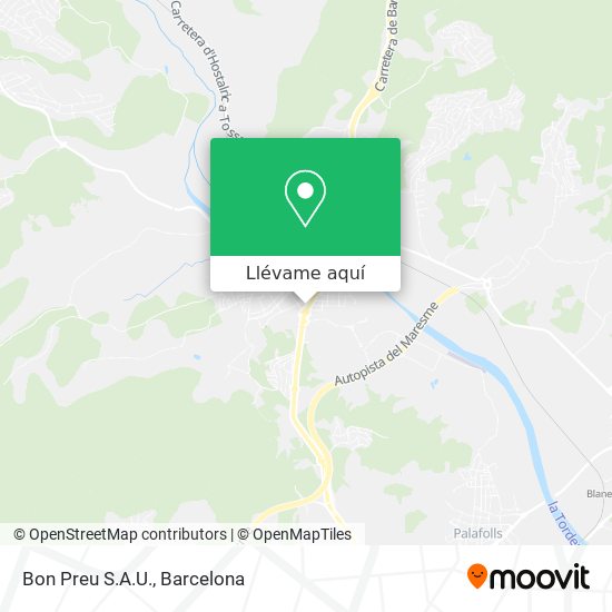 Mapa Bon Preu S.A.U.