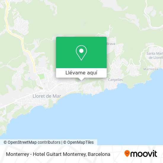 Mapa Monterrey - Hotel Guitart Monterrey