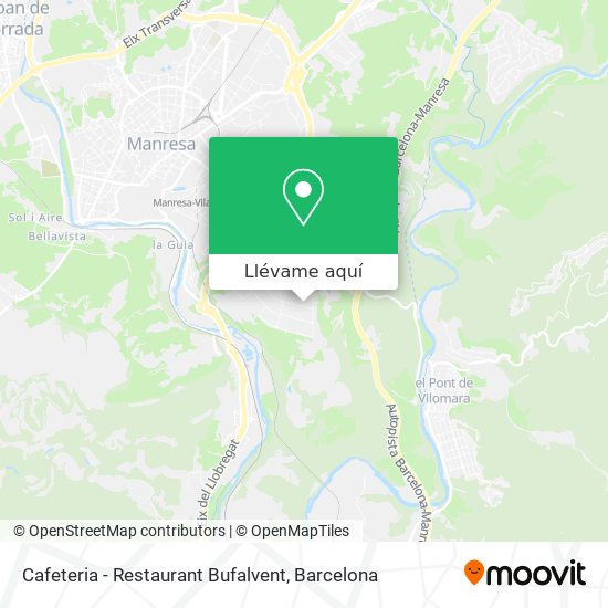 Mapa Cafeteria - Restaurant Bufalvent