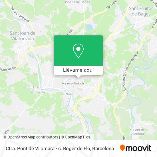 Mapa Ctra. Pont de Vilomara - c. Roger de Flo