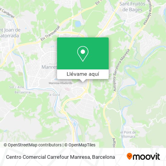 Mapa Centro Comercial Carrefour Manresa
