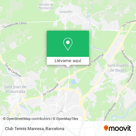 Mapa Club Tennis Manresa