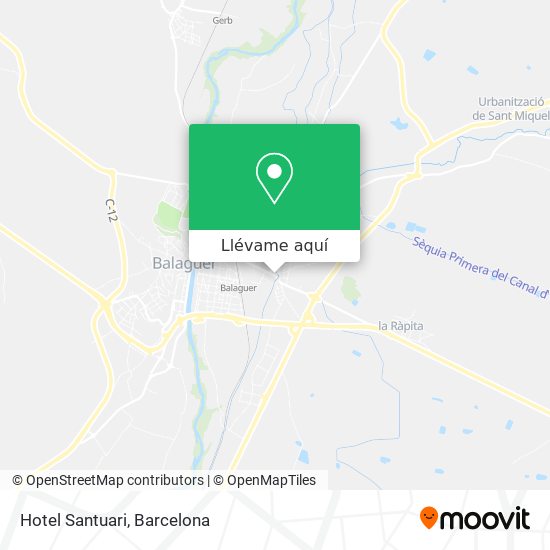 Mapa Hotel Santuari