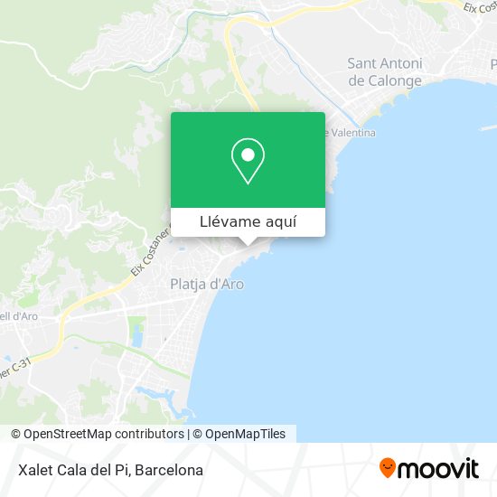 Mapa Xalet Cala del Pi