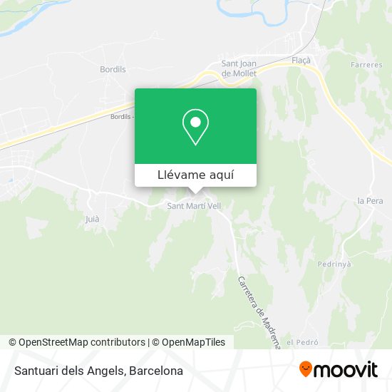 Mapa Santuari dels Angels