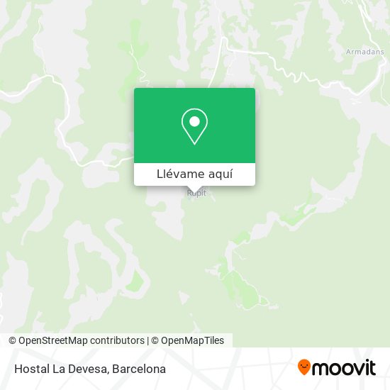 Mapa Hostal La Devesa