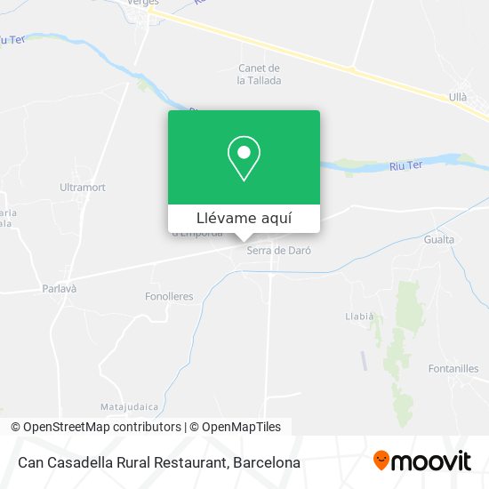 Mapa Can Casadella Rural Restaurant
