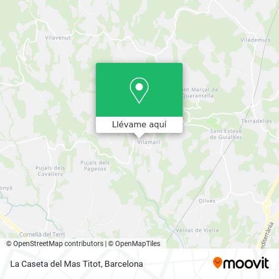 Mapa La Caseta del Mas Titot