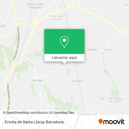 Mapa Ermita de Santa Llúcia