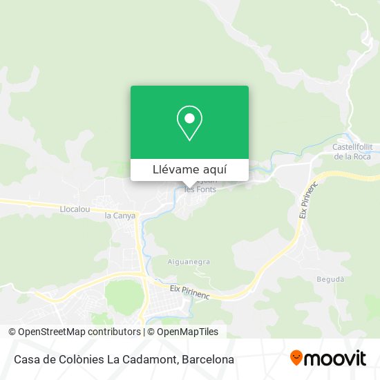 Mapa Casa de Colònies La Cadamont