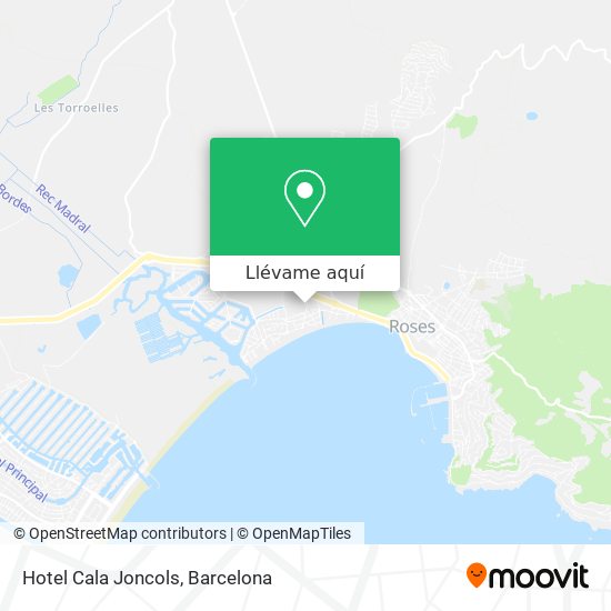 Mapa Hotel Cala Joncols