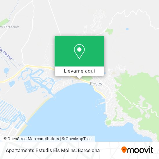 Mapa Apartaments Estudis Els Molins