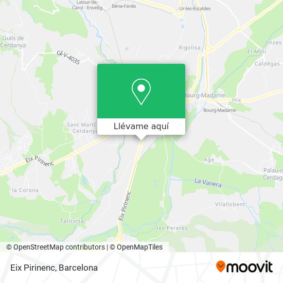 Mapa Eix Pirinenc