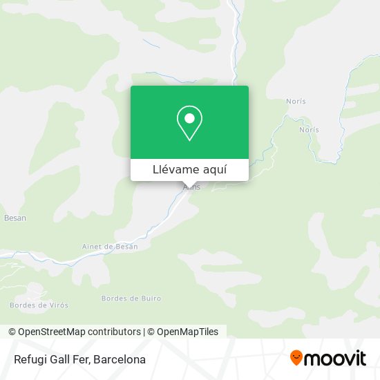 Mapa Refugi Gall Fer