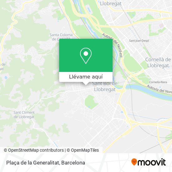 Mapa Plaça de la Generalitat