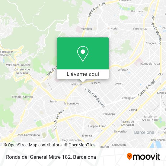 Mapa Ronda del General Mitre 182