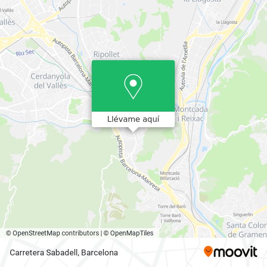 Mapa Carretera Sabadell