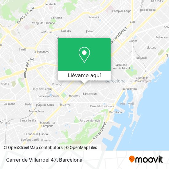 Mapa Carrer de Villarroel 47