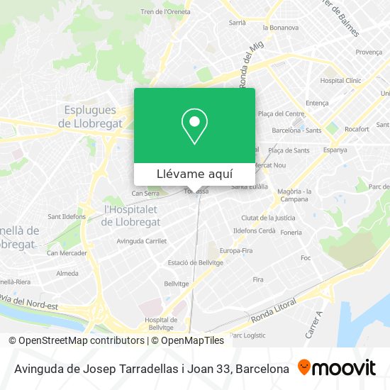 Mapa Avinguda de Josep Tarradellas i Joan 33