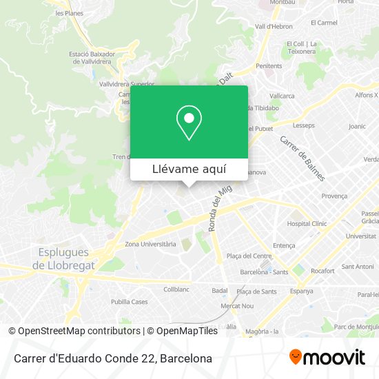 Mapa Carrer d'Eduardo Conde 22