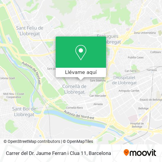 Mapa Carrer del Dr. Jaume Ferran i Clua 11
