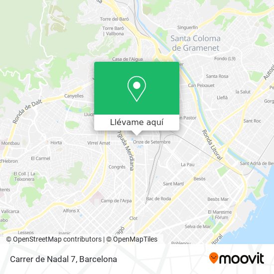 Mapa Carrer de Nadal 7