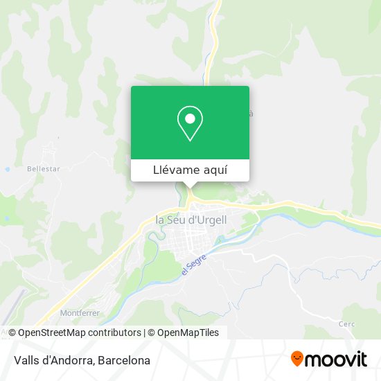 Mapa Valls d'Andorra