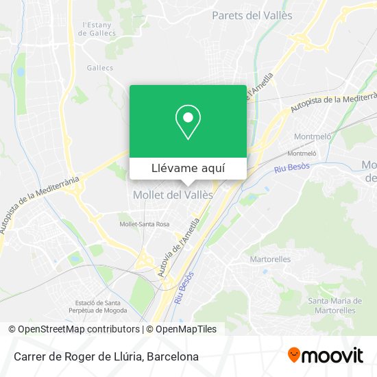 Mapa Carrer de Roger de Llúria