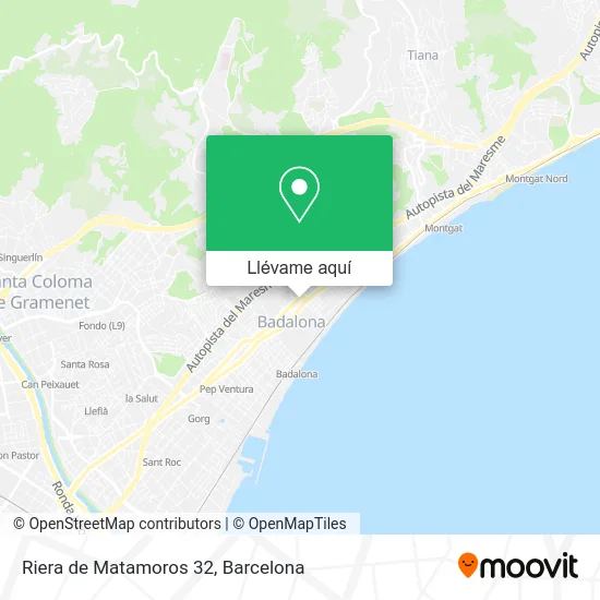 Mapa Riera de Matamoros 32